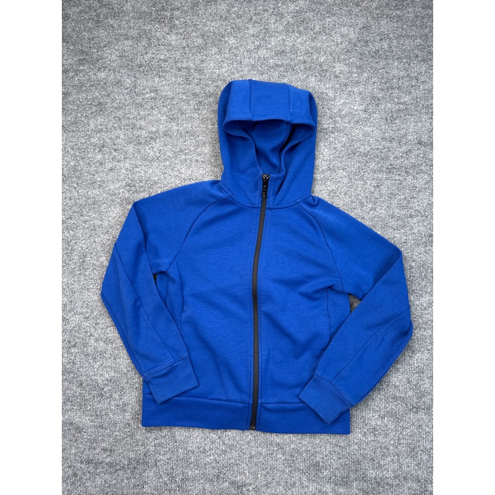Uniqlo Kids Dry‎ Stretch Full Zip Hoodie Royal Blue Sweatshirt Size 11-12